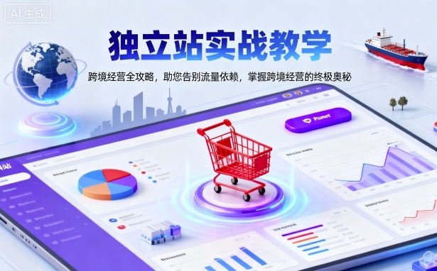 独立站实战教学，跨境经营全攻略，助您告别流量依赖，掌握跨境经营的终极奥汇创网-网创项目_汇创网_中创网_福缘网_冒泡网_网创项目平台汇创网