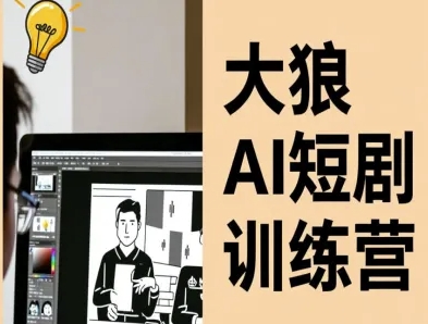大狼AI短剧训练营-短剧课程（更新中）汇创网-网创项目_汇创网_中创网_福缘网_冒泡网_网创项目平台汇创网