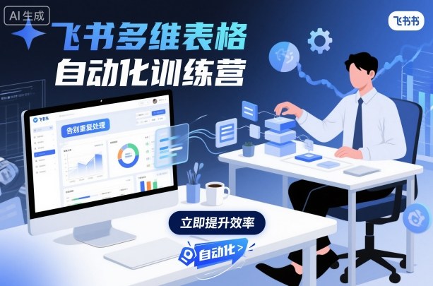 飞书多维表格自动化训练营，手把手教你告别重复处理，用多维表格开启高效办公新模式汇创网-网创项目_汇创网_中创网_福缘网_冒泡网_网创项目平台汇创网