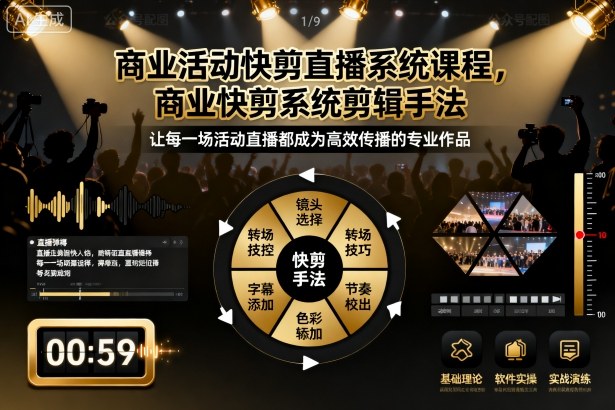 商业活动快剪直播系统课程，商业快剪系统剪辑手法汇创网-网创项目_汇创网_中创网_福缘网_冒泡网_网创项目平台汇创网
