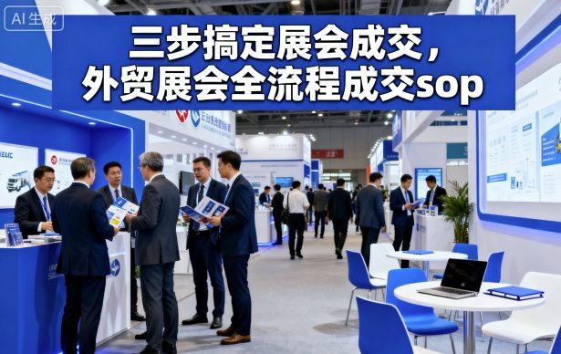 三步搞定展会成交，外贸展会全流程成交sop汇创网-网创项目_汇创网_中创网_福缘网_冒泡网_网创项目平台汇创网