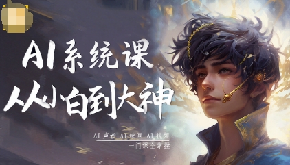 AI系统课程，从小白到大神系统学AI，AI声音-AI绘画-AI视频一门课全掌握汇创网-网创项目_汇创网_中创网_福缘网_冒泡网_网创项目平台汇创网