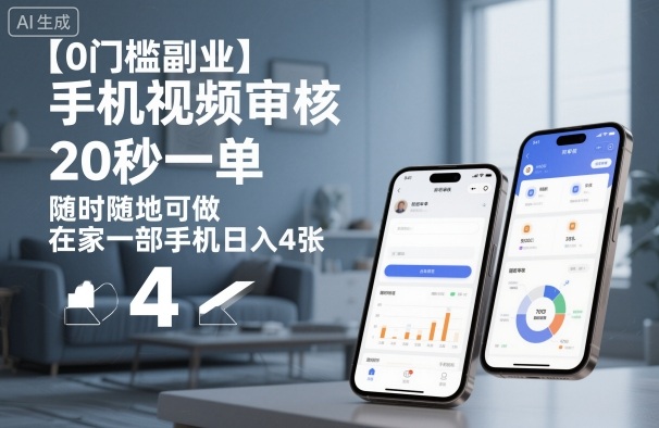 【0门槛副业】手机视频审核,20秒一单,随时随地可做,在家一部手机日入4张【揭秘】汇创网-网创项目_汇创网_中创网_福缘网_冒泡网_网创项目平台汇创网