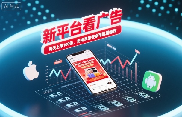 新平台看广告,养好机一条0.3到5米,每天上限100条,支持苹果安卓可批量操作汇创网-网创项目_汇创网_中创网_福缘网_冒泡网_网创项目平台汇创网