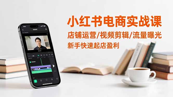 （16536期）小红书电商实战课：店铺运营/视频剪辑/流量曝光，新手快速起店盈利汇创网-网创项目_汇创网_中创网_福缘网_冒泡网_网创项目平台汇创网