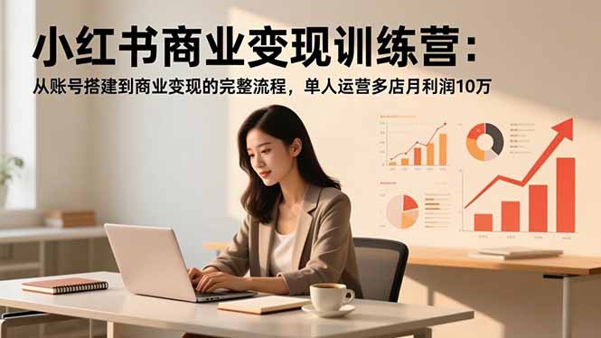 （16698期）小红书商业变现训练营：从账号搭建到商业变现的完整流程，单人运营多店月利润10万汇创网-网创项目_汇创网_中创网_福缘网_冒泡网_网创项目平台汇创网