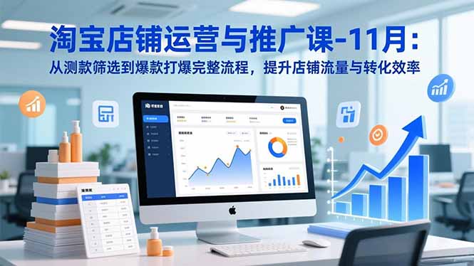 （16714期）淘宝店铺运营与推广课-11月：从测款筛选到爆款打爆完整流程，提升店铺流量与转化效率汇创网-网创项目_汇创网_中创网_福缘网_冒泡网_网创项目平台汇创网