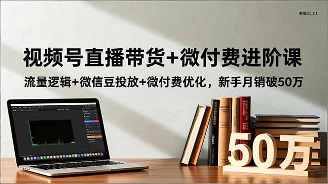 （16684期）视频号直播带货+微付费进阶课：流量逻辑+微信豆投放+微付费优化，新手月销破50万汇创网-网创项目_汇创网_中创网_福缘网_冒泡网_网创项目平台汇创网