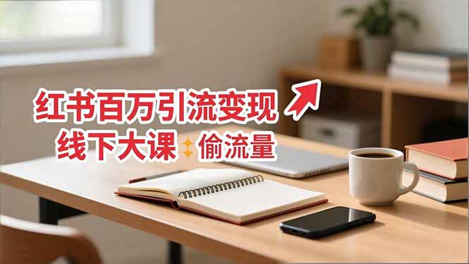 （16661期）小红书百万引流变现-11月线下大课：分享从0到百万引流路径，手把手教偷流量、拿结果汇创网-网创项目_汇创网_中创网_福缘网_冒泡网_网创项目平台汇创网