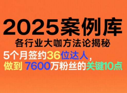 2025案例库，收录各行业大咖的方法论，各行业大咖方法论揭秘汇创网-网创项目_汇创网_中创网_福缘网_冒泡网_网创项目平台汇创网