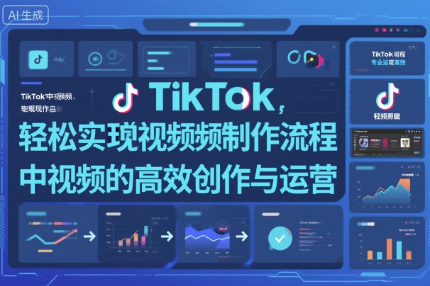 TikTok中视频制做流程，轻松实现Tk中视频的高效创作与运营汇创网-网创项目_汇创网_中创网_福缘网_冒泡网_网创项目平台汇创网