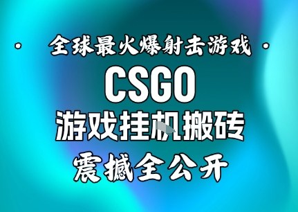 【年底大揭秘】基于全球最火爆的射击CSGO游戏挂G搬砖,日入5张+,震撼公开汇创网-网创项目_汇创网_中创网_福缘网_冒泡网_网创项目平台汇创网