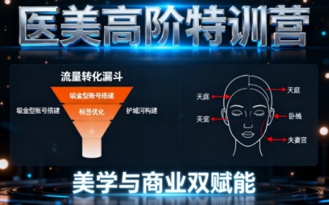 0-1000W医美高阶特训营课程，美学与商业双赋能汇创网-网创项目_汇创网_中创网_福缘网_冒泡网_网创项目平台汇创网