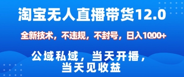 淘宝无人直播12.0，公域私域技术，不封号，不违规布局双十一流量风口，日入1k（独家技术）【揭秘】汇创网-网创项目_汇创网_中创网_福缘网_冒泡网_网创项目平台汇创网
