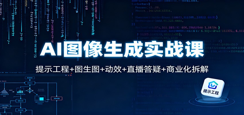 AI图像生成实战课：提示工程+图生图+动效+直播答疑+商业化拆解汇创网-网创项目_汇创网_中创网_福缘网_冒泡网_网创项目平台汇创网