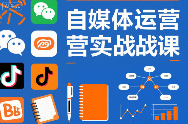 自媒体运营实战课，掌握一套系统的自媒体运营底层方法论，成为优秀的内容创作者汇创网-网创项目_汇创网_中创网_福缘网_冒泡网_网创项目平台汇创网