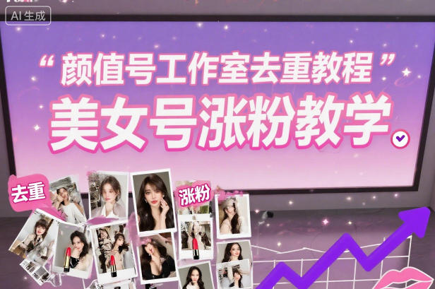 颜值号工作室去重教程，美女号涨粉教学汇创网-网创项目_汇创网_中创网_福缘网_冒泡网_网创项目平台汇创网