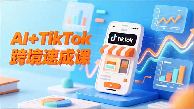 （16745期）AI+TikTok跨境速成课，智能翻译、店铺定位、流程拆解，7天高效上线运营汇创网-网创项目_汇创网_中创网_福缘网_冒泡网_网创项目平台汇创网