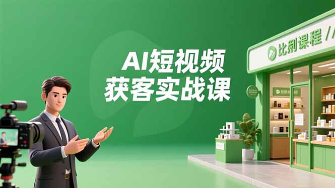 （16747期）AI短视频获客实战课，数字人创作、实体行业应用、精准引流，30天获取客源月入6万+汇创网-网创项目_汇创网_中创网_福缘网_冒泡网_网创项目平台汇创网
