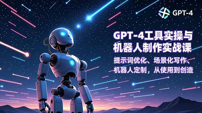 （16837期）GPT-4工具实操与机器人制作实战课：提示词优化、场景化写作、机器人定制，从使用到创造汇创网-网创项目_汇创网_中创网_福缘网_冒泡网_网创项目平台汇创网