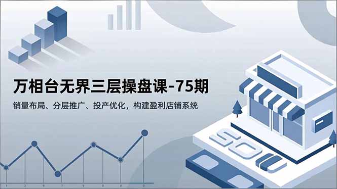 (16769期)万相台无界三层操盘课-75期,销量布局、分层推广、投产优化,构建盈利店铺系统汇创网-网创项目_汇创网_中创网_福缘网_冒泡网_网创项目平台汇创网