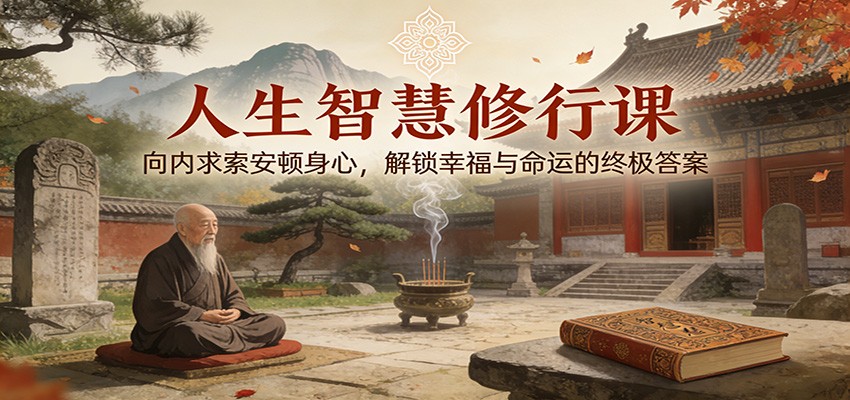 人生智慧修行课：向内求索安顿身心，解锁幸福与命运的终极答案汇创网-网创项目_汇创网_中创网_福缘网_冒泡网_网创项目平台汇创网