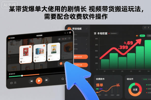 某带货爆单大佬用的剧情长视频带货搬运玩法，需要配合收费软件操作汇创网-网创项目_汇创网_中创网_福缘网_冒泡网_网创项目平台汇创网