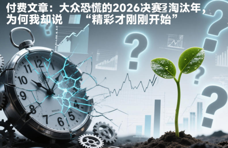 付费文章：大众恐慌的2026决赛淘汰年，为何我却说“精彩才刚刚开始”？汇创网-网创项目_汇创网_中创网_福缘网_冒泡网_网创项目平台汇创网