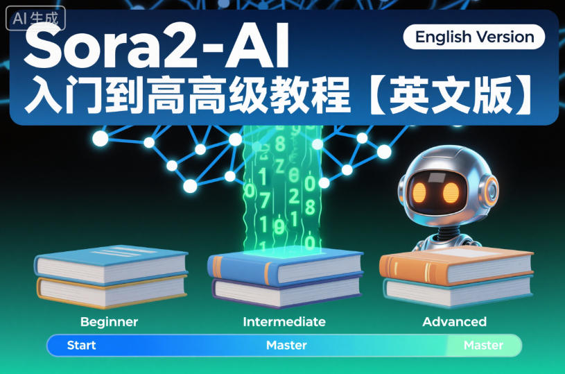 Sora2-AI入门到高级教程【英文版】汇创网-网创项目_汇创网_中创网_福缘网_冒泡网_网创项目平台汇创网