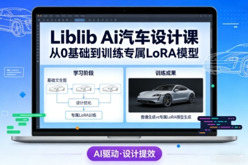 Liblib Ai汽车设计课，从0基础文生图，到教你训练专属设计和风格LoRA模型汇创网-网创项目_汇创网_中创网_福缘网_冒泡网_网创项目平台汇创网