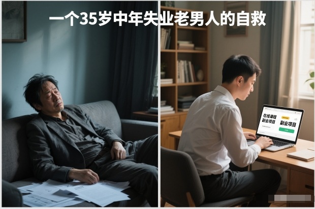 付费文章：一个35岁中年失业老男人的自救汇创网-网创项目_汇创网_中创网_福缘网_冒泡网_网创项目平台汇创网