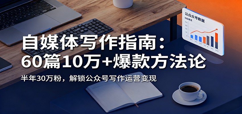 自媒体写作指南：60篇10万+爆款方法论，半年30万粉，解锁公众号写作运营变现汇创网-网创项目_汇创网_中创网_福缘网_冒泡网_网创项目平台汇创网
