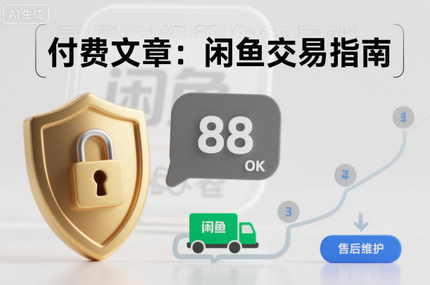 付费文章：闲鱼交易指南，怎么才能降低被坑被马扁的概率汇创网-网创项目_汇创网_中创网_福缘网_冒泡网_网创项目平台汇创网