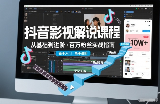 抖音百万粉丝影视解说课程，基础到进阶课，适合新手和进阶学习汇创网-网创项目_汇创网_中创网_福缘网_冒泡网_网创项目平台汇创网