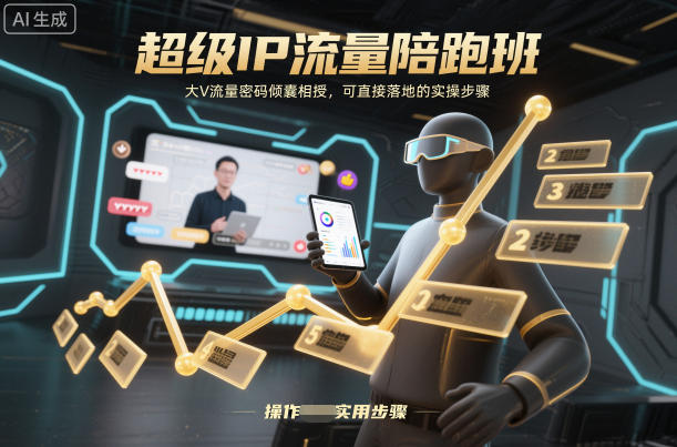 超级IP流量陪跑班，大V流量密码倾囊相授，可直接落地的实操步骤汇创网-网创项目_汇创网_中创网_福缘网_冒泡网_网创项目平台汇创网
