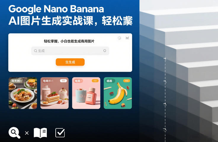Google Nano Banana AI图片生成实战课，轻松掌握，小白也能生成商用图片汇创网-网创项目_汇创网_中创网_福缘网_冒泡网_网创项目平台汇创网