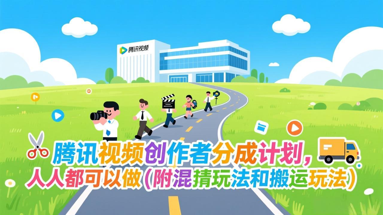 （17137期）腾讯视频创作者分成计划，人人都可以做（附混剪玩法和搬运玩法）汇创网-网创项目_汇创网_中创网_福缘网_冒泡网_网创项目平台汇创网