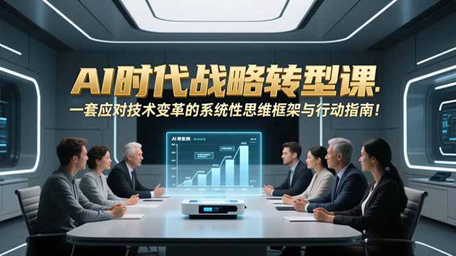 （16990期）AI时代战略转型课：一套应对技术变革的系统性思维框架与行动指南！汇创网-网创项目_汇创网_中创网_福缘网_冒泡网_网创项目平台汇创网
