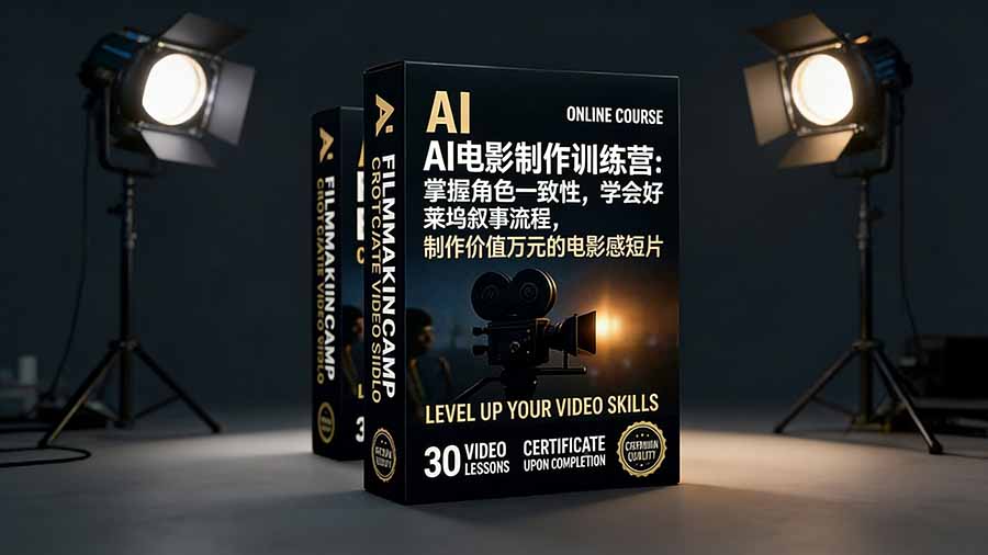 （17223期）AI电影制作训练营：掌握角色一致性，学会好莱坞叙事流程，制作价值万元的电影感短片汇创网-网创项目_汇创网_中创网_福缘网_冒泡网_网创项目平台汇创网