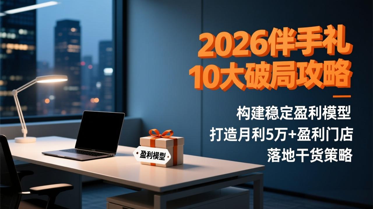 （17191期）2026伴手礼10大破局攻略：构建稳定盈利模型，打造月利5万+盈利门店，落地干货策略汇创网-网创项目_汇创网_中创网_福缘网_冒泡网_网创项目平台汇创网