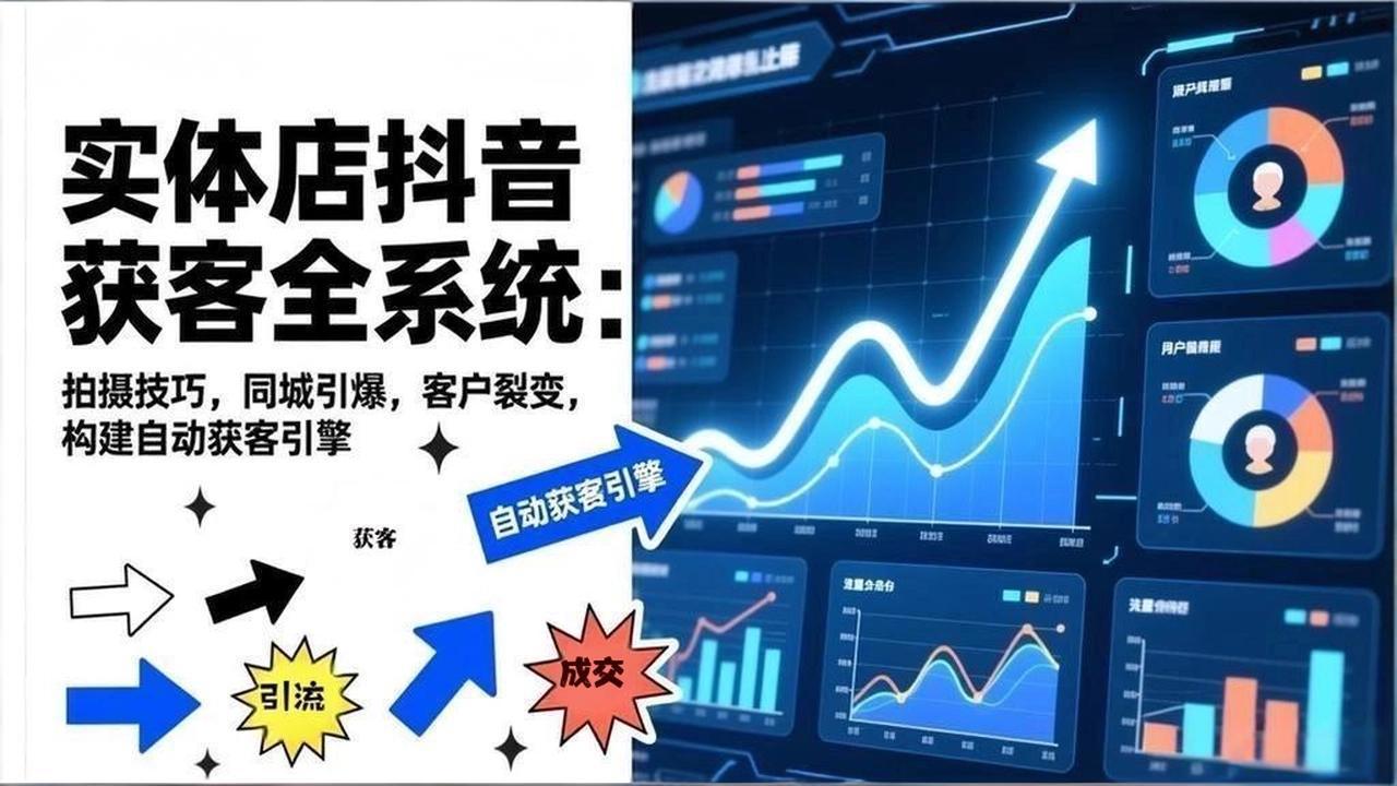 （17090期）2026实体店抖音获客全系统：拍摄技巧，同城引爆，客户裂变，构建自动获客引擎汇创网-网创项目_汇创网_中创网_福缘网_冒泡网_网创项目平台汇创网