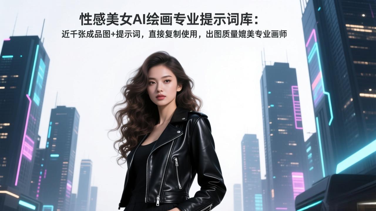 （17262期）性感美女AI绘画专业提示词库：近千张成品图+提示词，直接复制使用，出图质量媲美专业画师汇创网-网创项目_汇创网_中创网_福缘网_冒泡网_网创项目平台汇创网