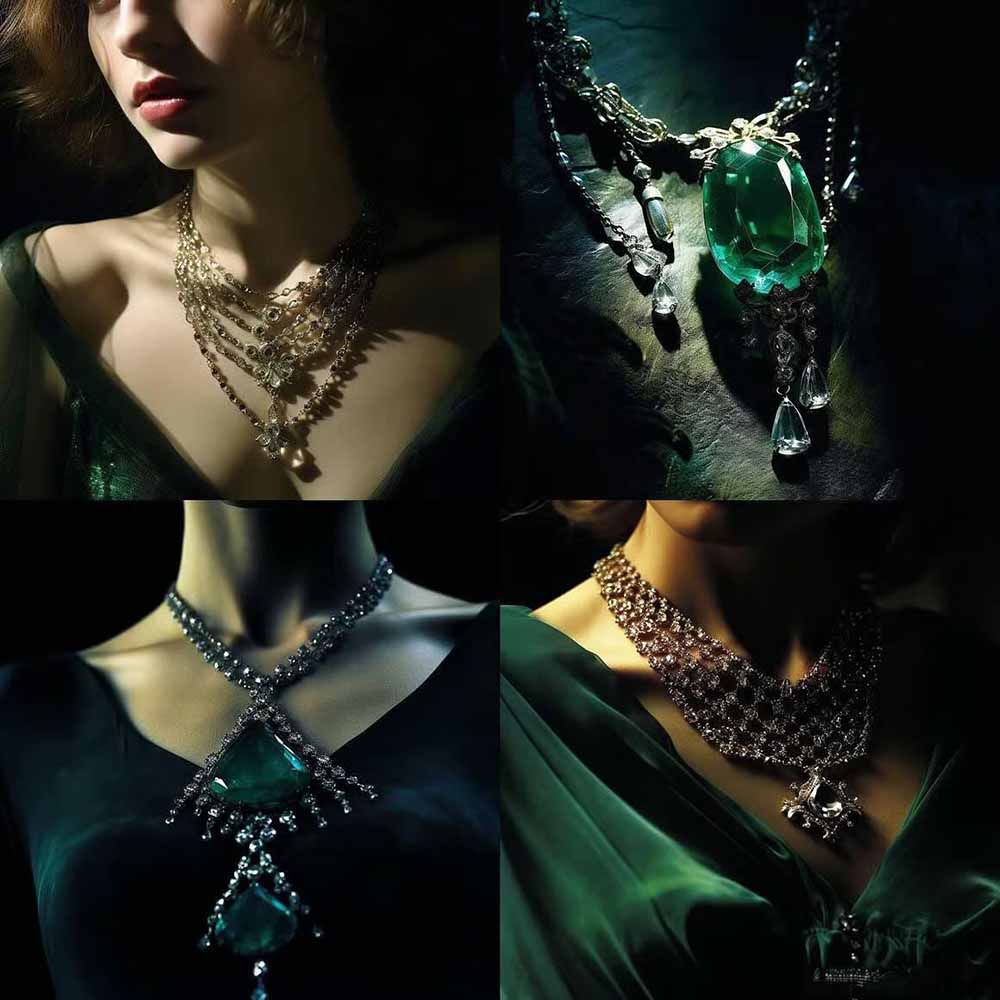 （17272期）460+专业Midjourney珠宝摄影AI提示词+成效果图，戒指/项链/耳环/手链/宝石/及奢侈配饰等全品类汇创网-网创项目_汇创网_中创网_福缘网_冒泡网_网创项目平台汇创网