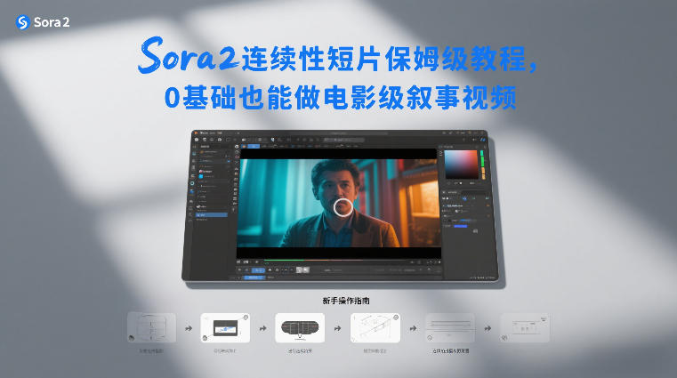 Sora2连续性短片保姆级教程，0基础也能做电影级叙事视频汇创网-网创项目_汇创网_中创网_福缘网_冒泡网_网创项目平台汇创网