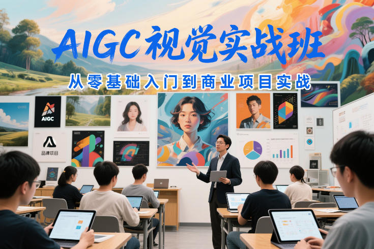 AIGC视觉实战班，从零基础入门到商业项目实战汇创网-网创项目_汇创网_中创网_福缘网_冒泡网_网创项目平台汇创网