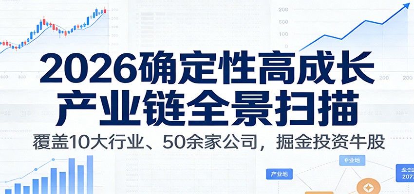 付费文章：2026确定性高成长产业链全景扫描：覆盖10大行业、50余家公司，掘金投资牛股汇创网-网创项目_汇创网_中创网_福缘网_冒泡网_网创项目平台汇创网