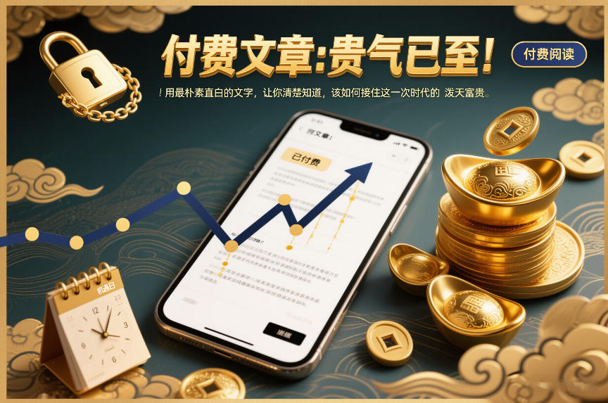 付费文章：贵气已至！用最朴素直白的文字，让你清楚知道，该如何接住这一次时代的泼天富贵汇创网-网创项目_汇创网_中创网_福缘网_冒泡网_网创项目平台汇创网