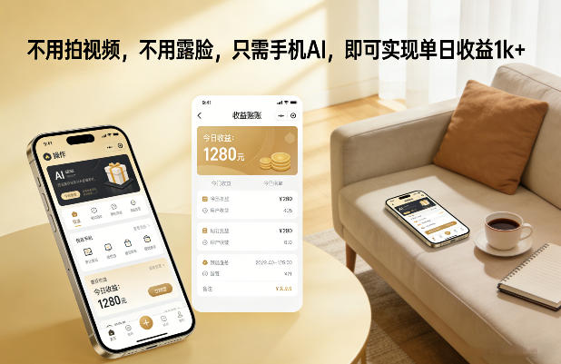 不用拍视频，不用露脸，只需手机AI，即可实现单日收益1k+【揭秘】汇创网-网创项目_汇创网_中创网_福缘网_冒泡网_网创项目平台汇创网