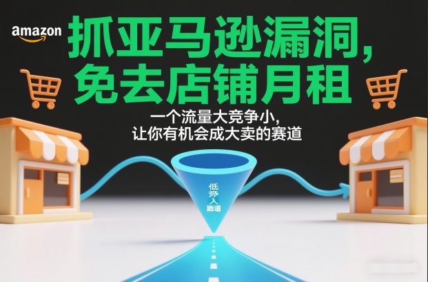 抓亚马逊漏洞，免去店铺月租，一个流量大竞争小，让你有机会成大卖的赛道汇创网-网创项目_汇创网_中创网_福缘网_冒泡网_网创项目平台汇创网