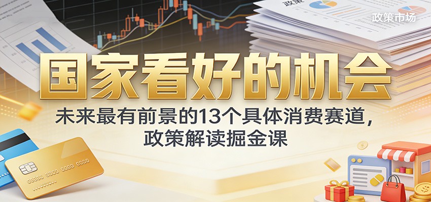 公众号付费文章：国家看好的机会，未来最有前景的13个具体消费赛道，政策解读掘金课汇创网-网创项目_汇创网_中创网_福缘网_冒泡网_网创项目平台汇创网